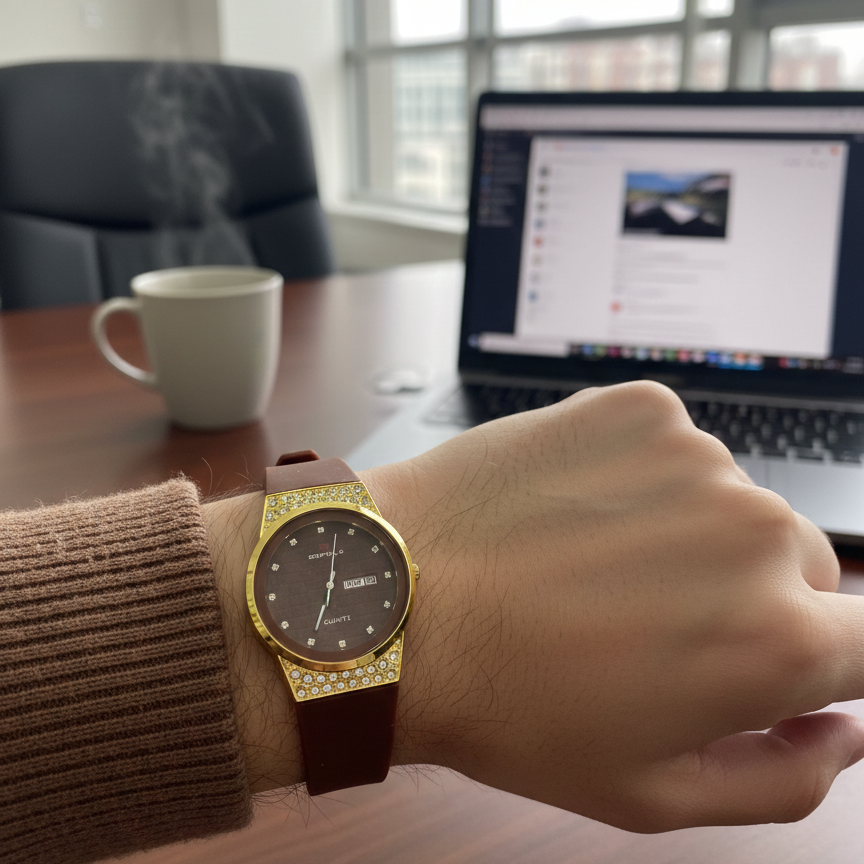 Ladies Stylish Watch | Brown