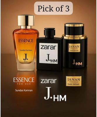 3 PC Set Janan Gold+ Zarar gold + Essence Long Lasting Fragrance