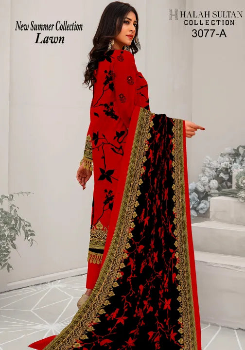 Summer Collection Lawn Unstitched 3 Piece Suit